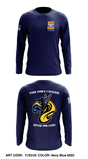 1-311TH TSBN TASK FORCE CAVALIER Core Men's LS Performance Tee - Y7E5VE