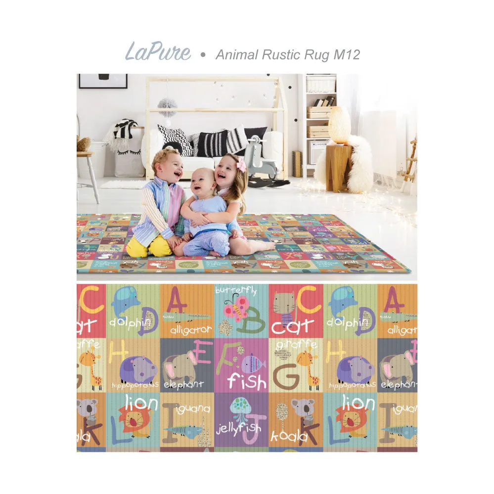 [1 Yr Local Warranty] Parklon LaPure Animal Rustic Rug (M12) Size: 1900 x 1300 x 12mm