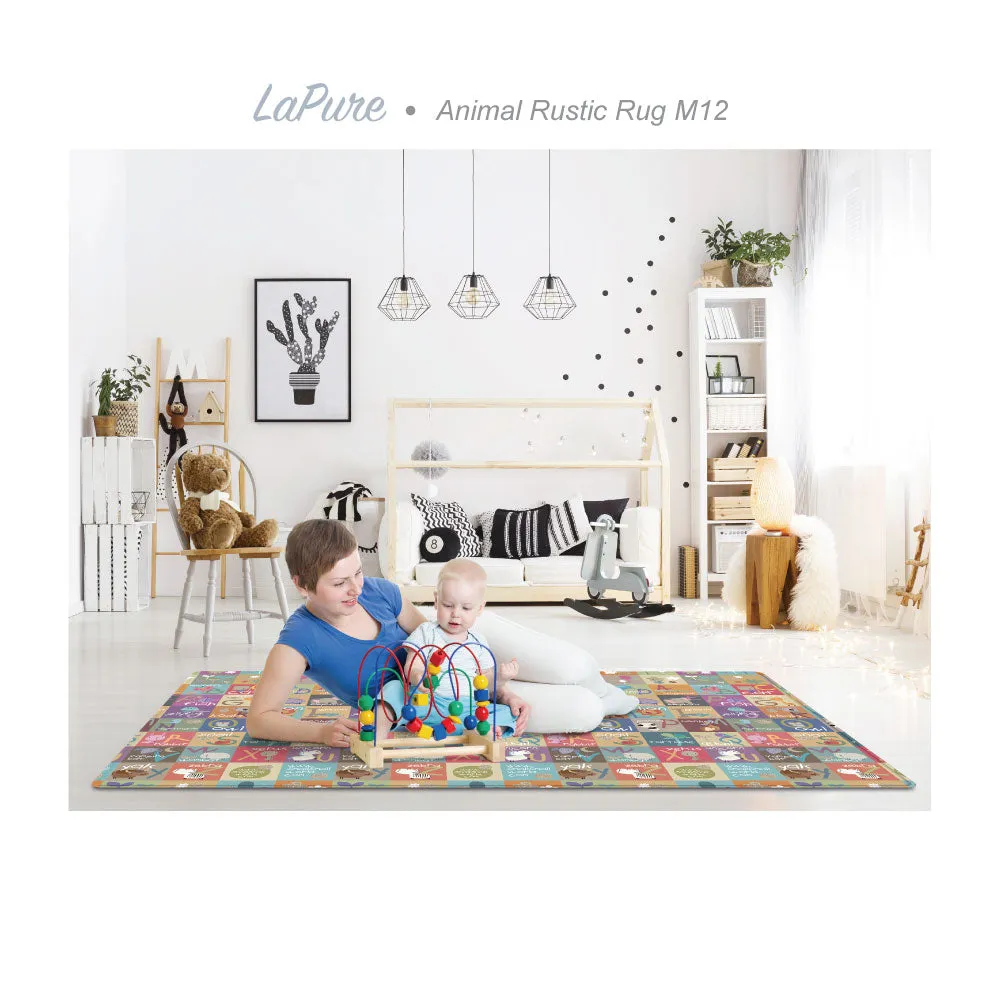 [1 Yr Local Warranty] Parklon LaPure Animal Rustic Rug (M12) Size: 1900 x 1300 x 12mm