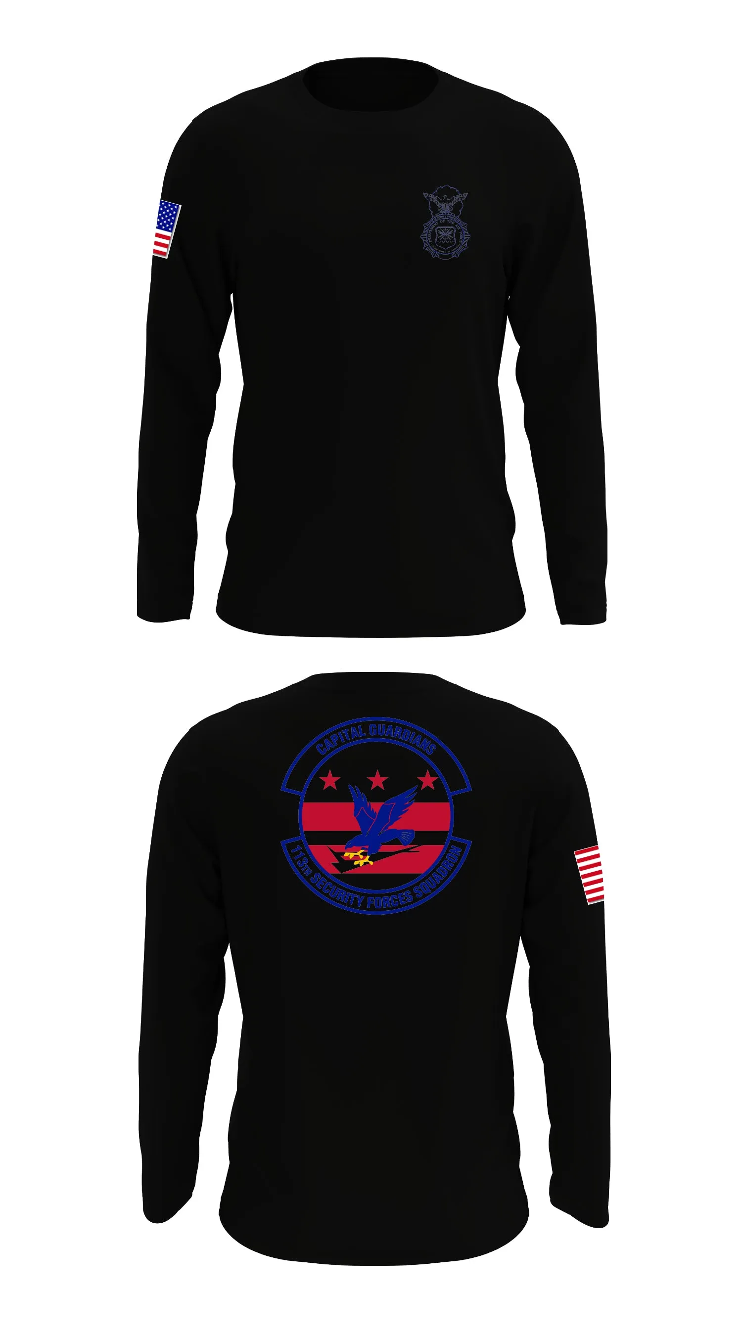 113th Security Forces Squadron Store 1 Core Men's LS Performance Tee - 67540667992