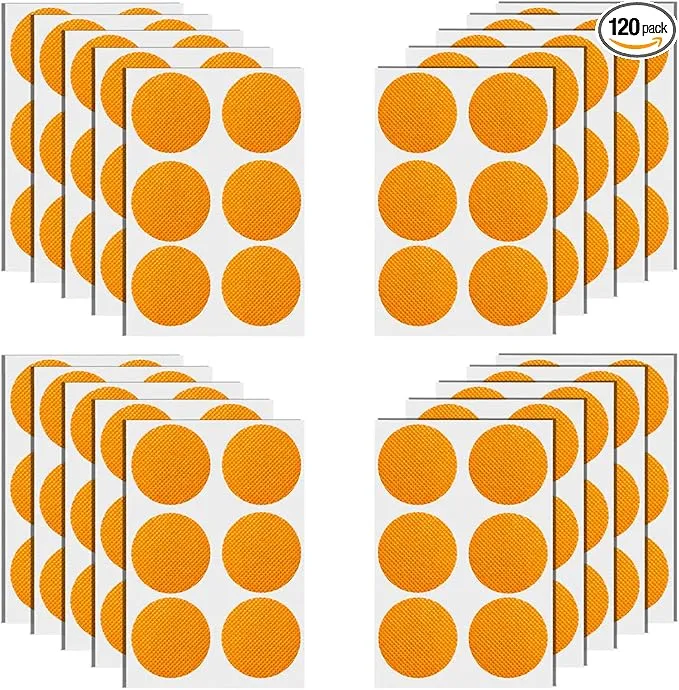 120 Pack DEET Free Mosquito Repellent Patchers Stickers for Kids Adults Natural Citronella Patches for Travel Outdoor Indoor,Orange