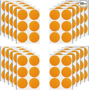 120 Pack DEET Free Mosquito Repellent Patchers Stickers for Kids Adults Natural Citronella Patches for Travel Outdoor Indoor,Orange