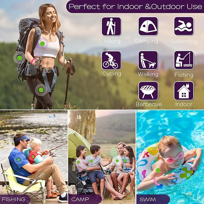 120 Pack Mosquito Patches - Deet Free Natural Citronella Mosquito Stickers for Toddlers Kids & Adults, Insect Patch for Indoor Outdoor Traveling Camping Hiking