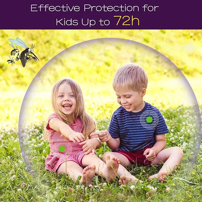 120 Pack Mosquito Patches - Deet Free Natural Citronella Mosquito Stickers for Toddlers Kids & Adults, Insect Patch for Indoor Outdoor Traveling Camping Hiking