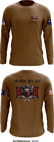 124TH EN CO Store 1 Core Men's LS Performance Tee - mStgJX
