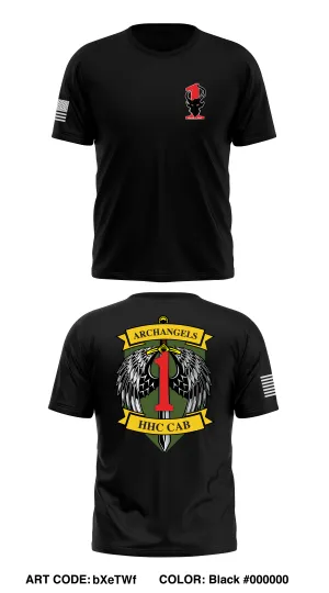 1st Combat Aviation Brigade, Archangels, HHC Store 1 Core Men's SS Performance Tee - bXeTWf