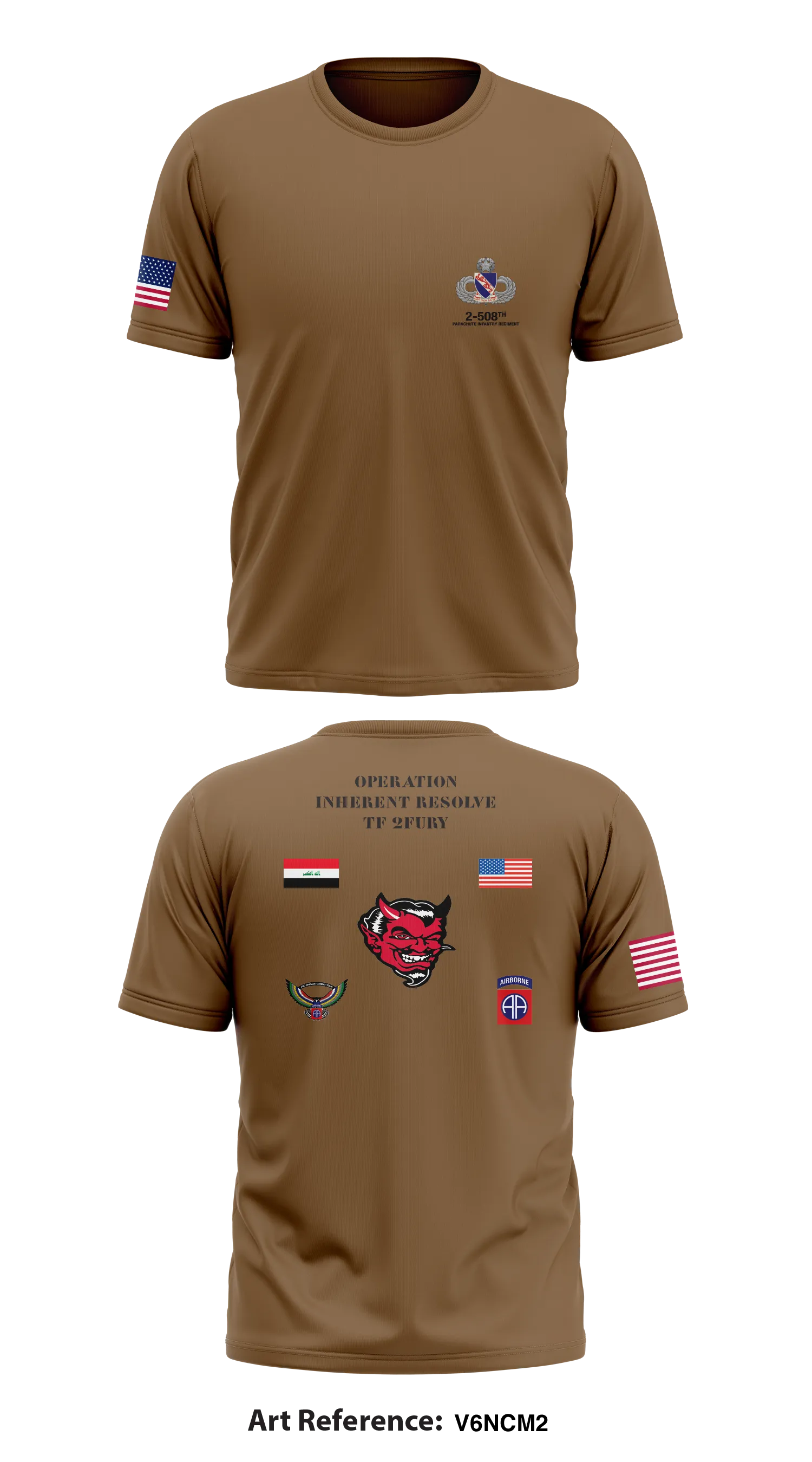 2-508th PIR Store 1 Core Men's SS Performance Tee - V6ncm2