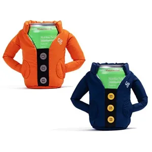 2 PACK - Cold Beer Coat Brew Jacket Cooler Life Vest Jacket Cover by In-Cog-Neato Secret Hide a Beer Can Beverage Cooler For 12oz Cans Unique Gifts for Her Him (Winter Coat)