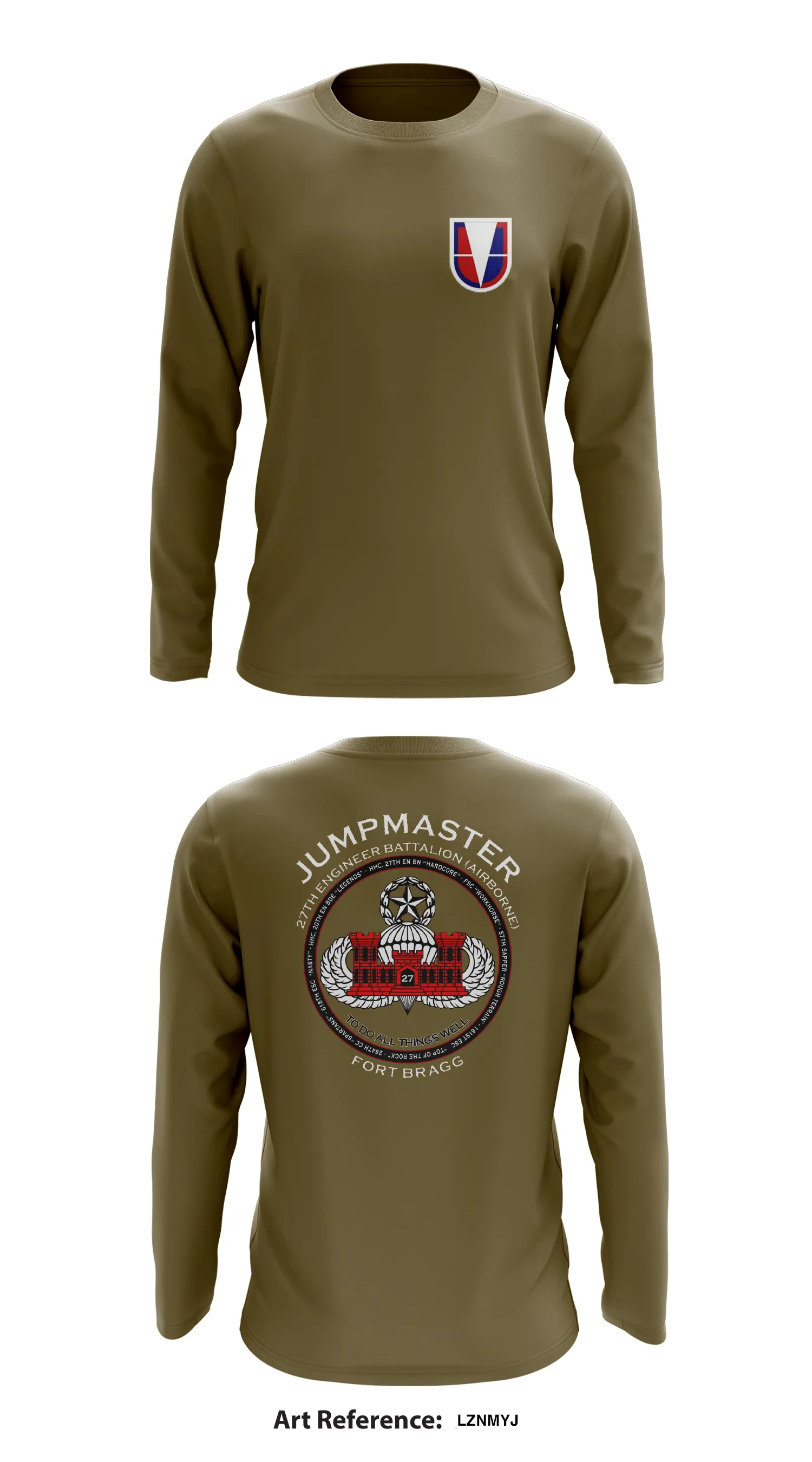 27th Engineer Battalion (Airborne) Store 1  Core Men's LS Performance Tee - LznmYj