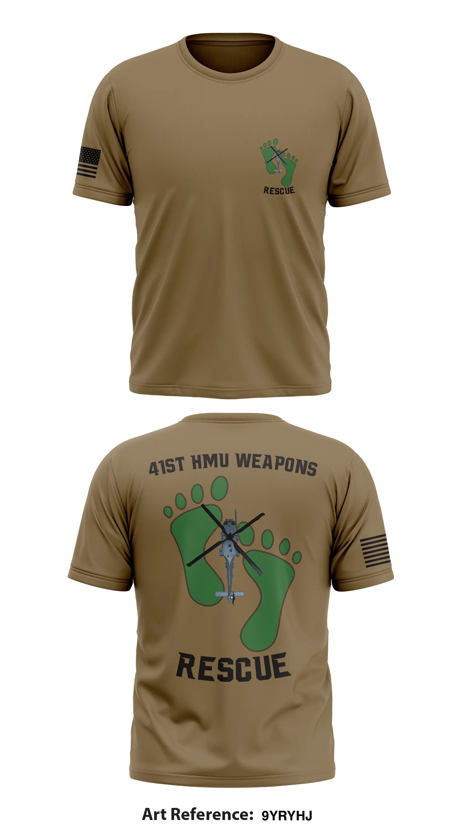 41st HMU Weapons  Store 1 Core Men's SS Performance Tee - 9yRYHj