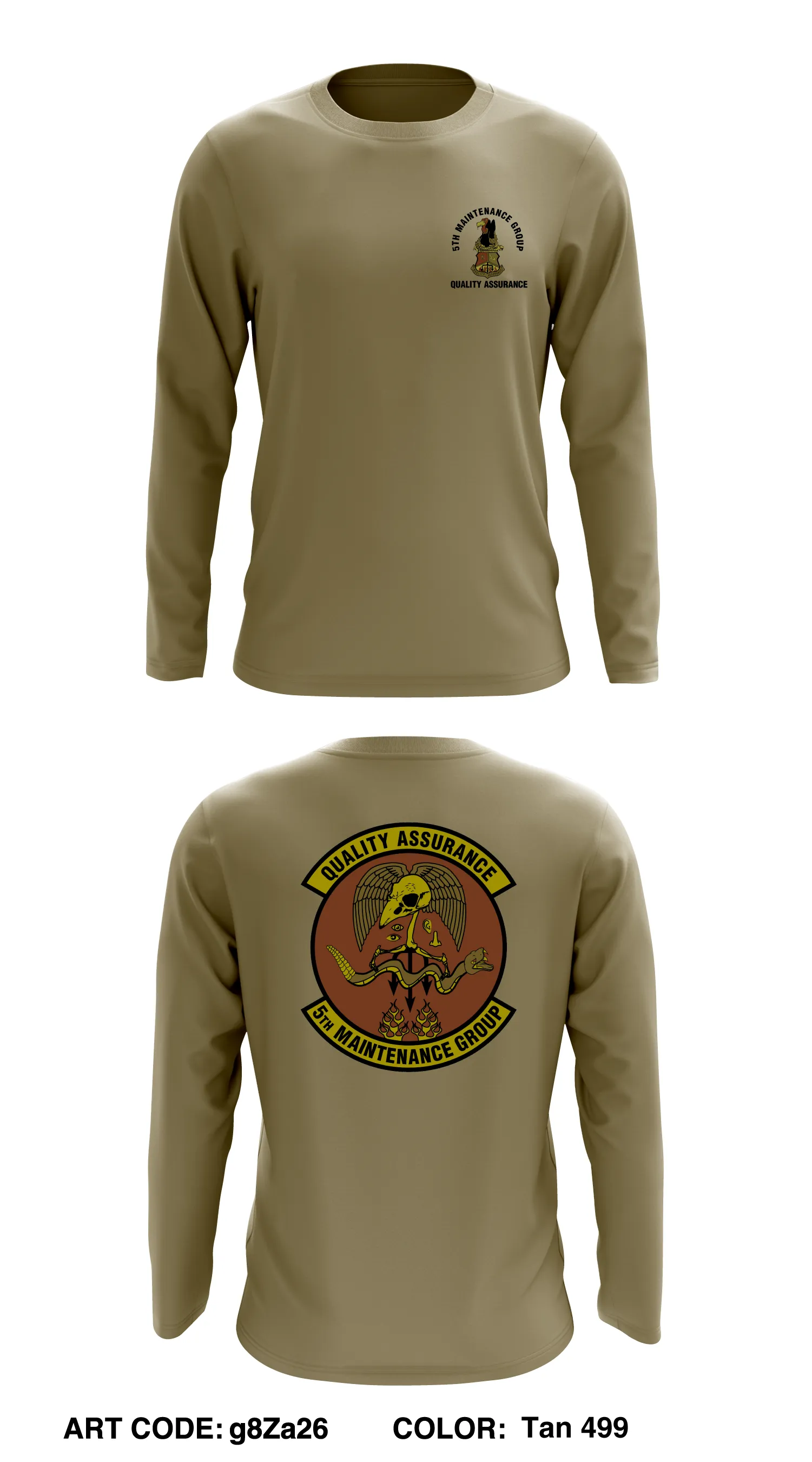 5 Maintenance Group Quality Assurance Core Men's LS Performance Tee - g8Za26
