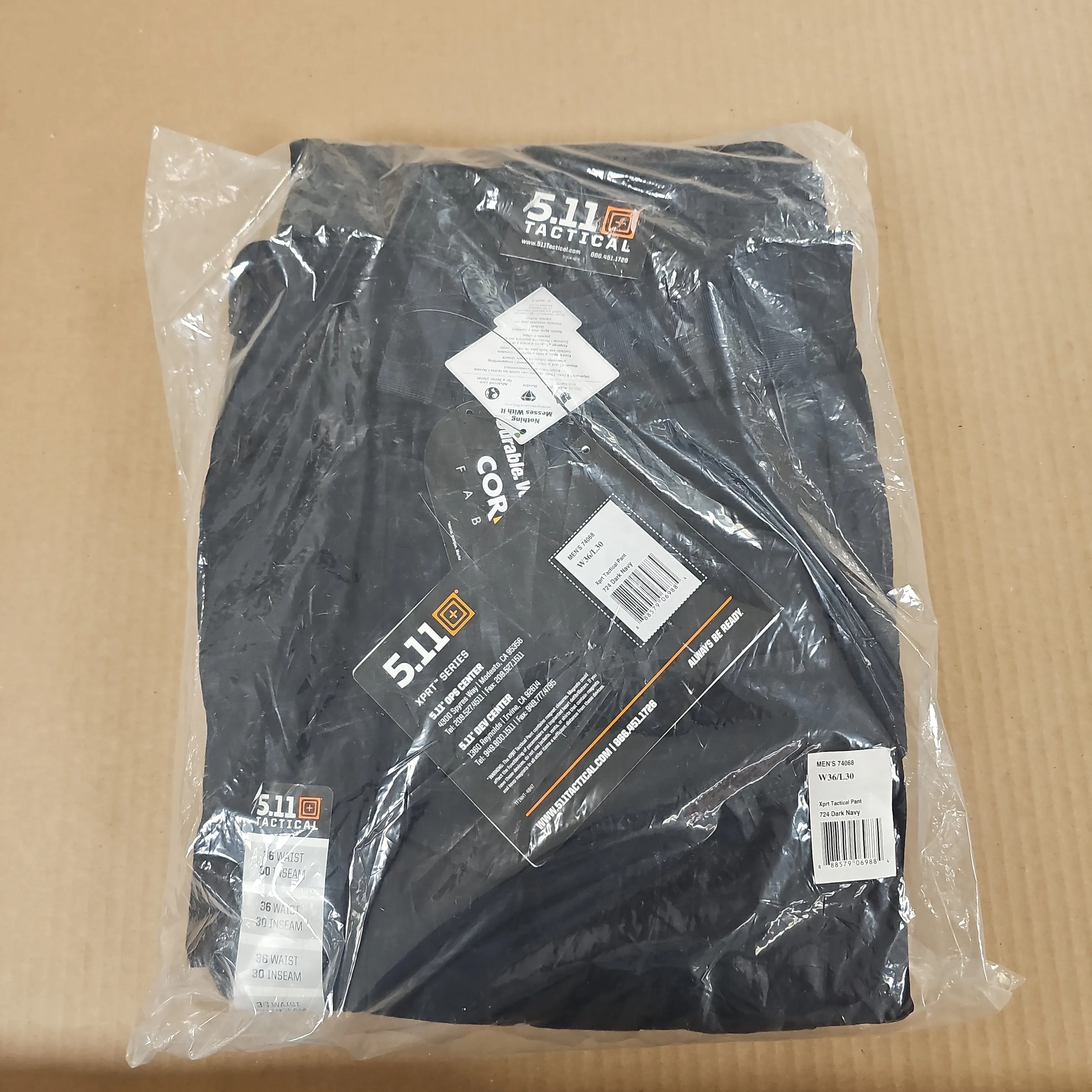 5.11 Tactical XPRT Tactical Pant Dark Navy, 36W/30L 74068-724-36-30
