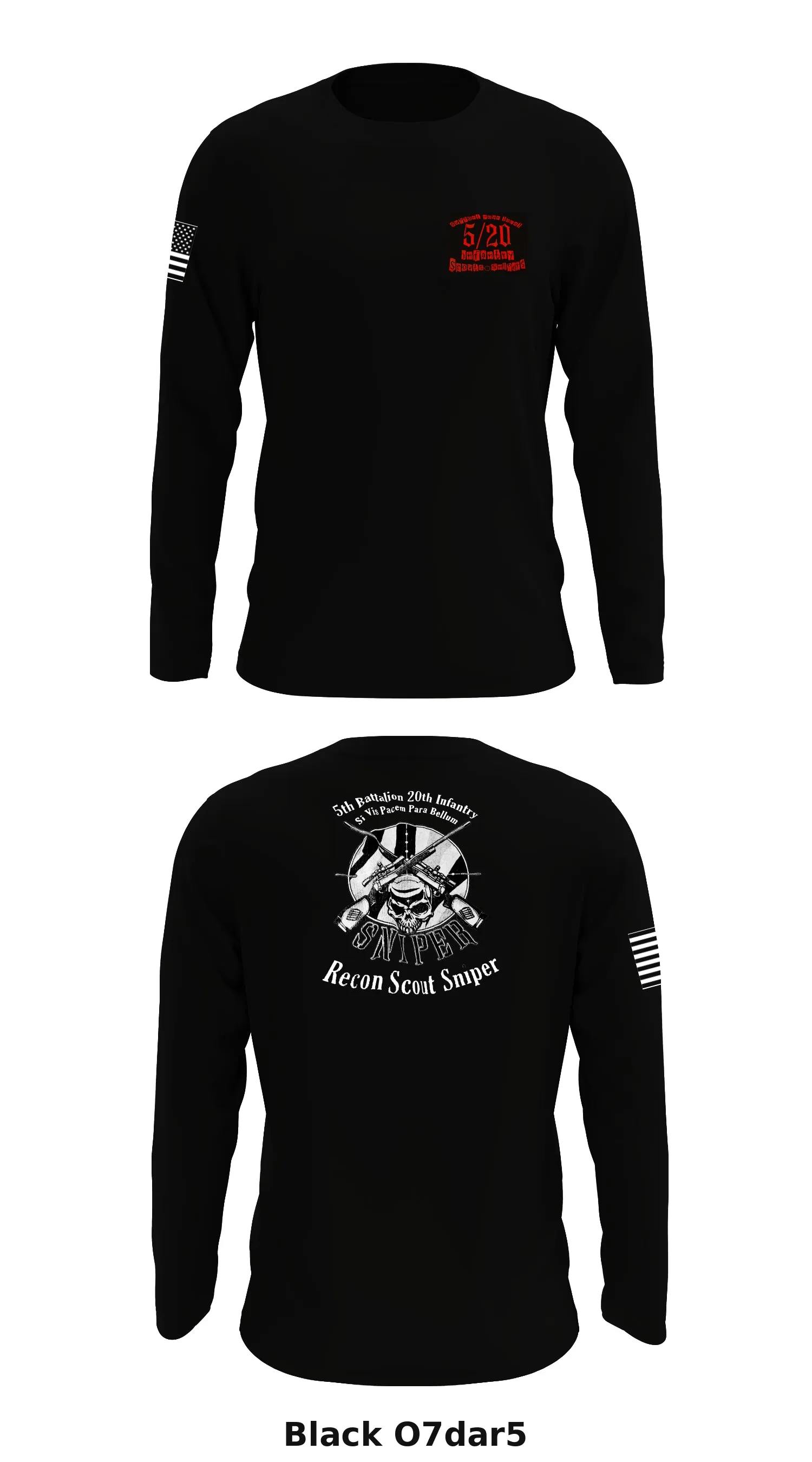 5th Batt 20th INF Recon Scout Snipers Store 1 Core Men's LS Performance Tee - O7dar5