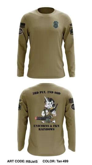 715th MP Co. 116th Field Artillery  Store 1 Core Men's LS Performance Tee - RBJatS