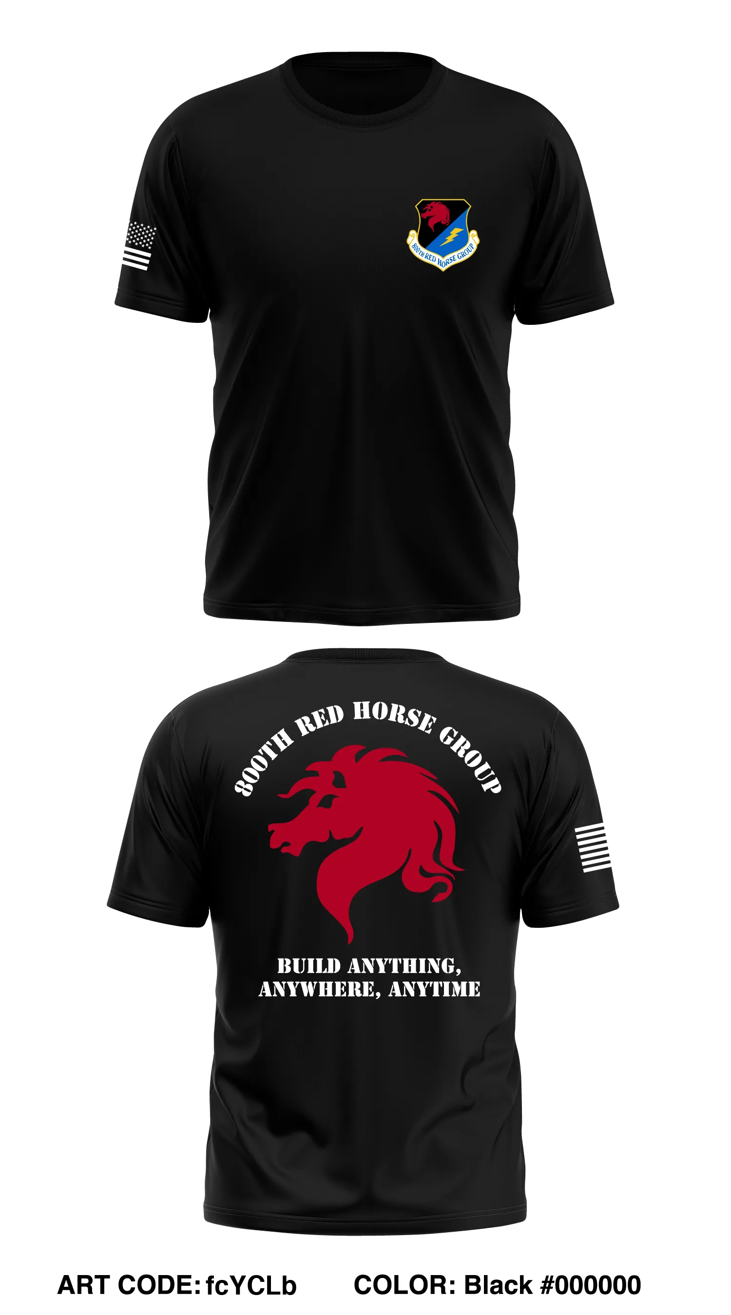 800th RED HORSE Grp Store 1 Core Men's SS Performance Tee - fcYCLb