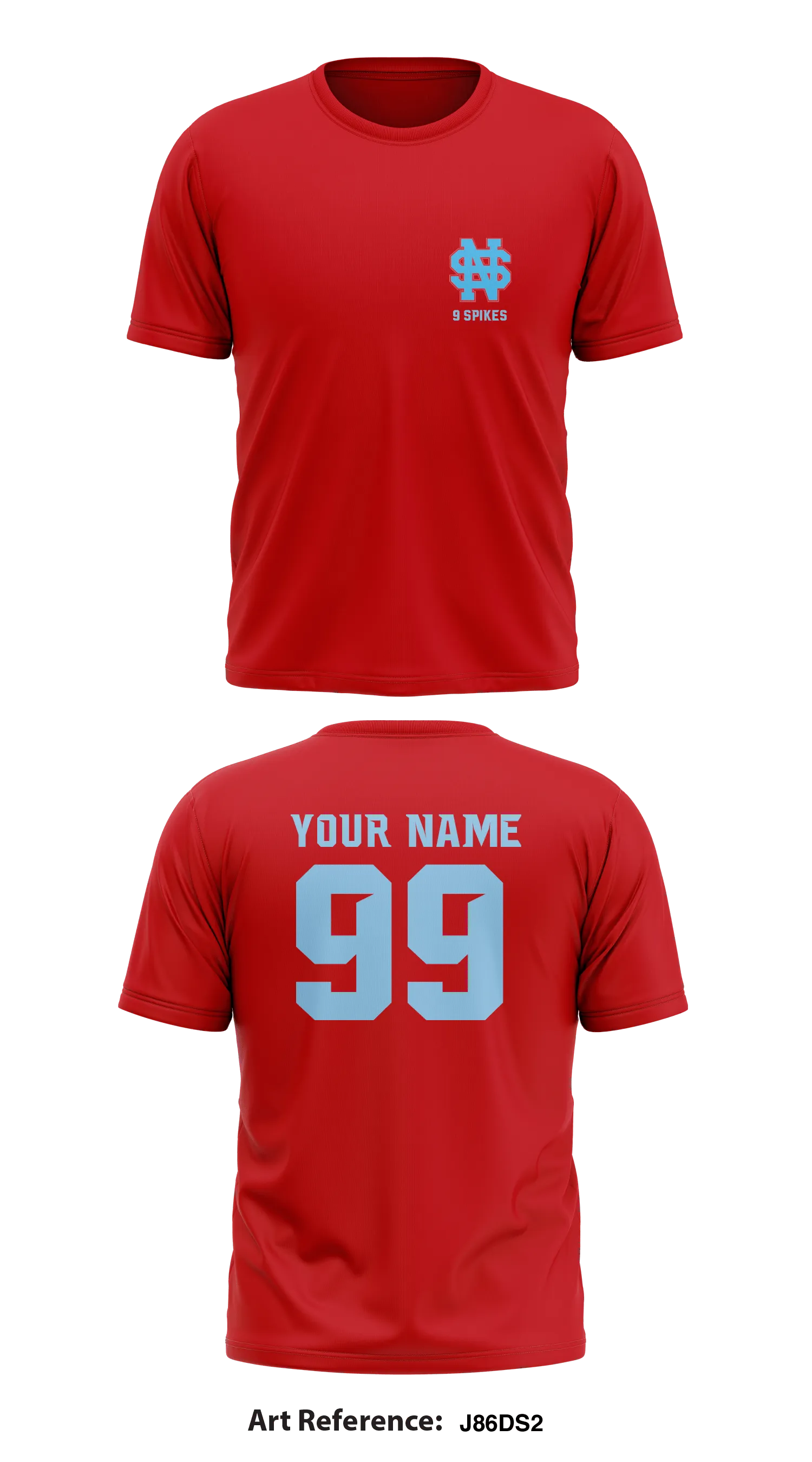 9 Spikes Store 1 Core Men's SS Performance Tee - j86DS2