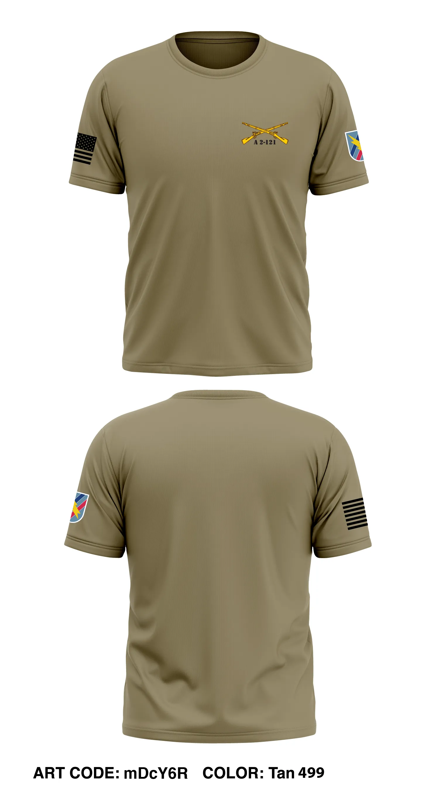 A Co 2-121 48th IBCT  Store 1 Core Men's SS Performance Tee - mDcY6R