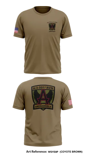 A Co. 3-501st AHB “Archangels” Store 1 Core Men's SS Performance Tee - WSye8P