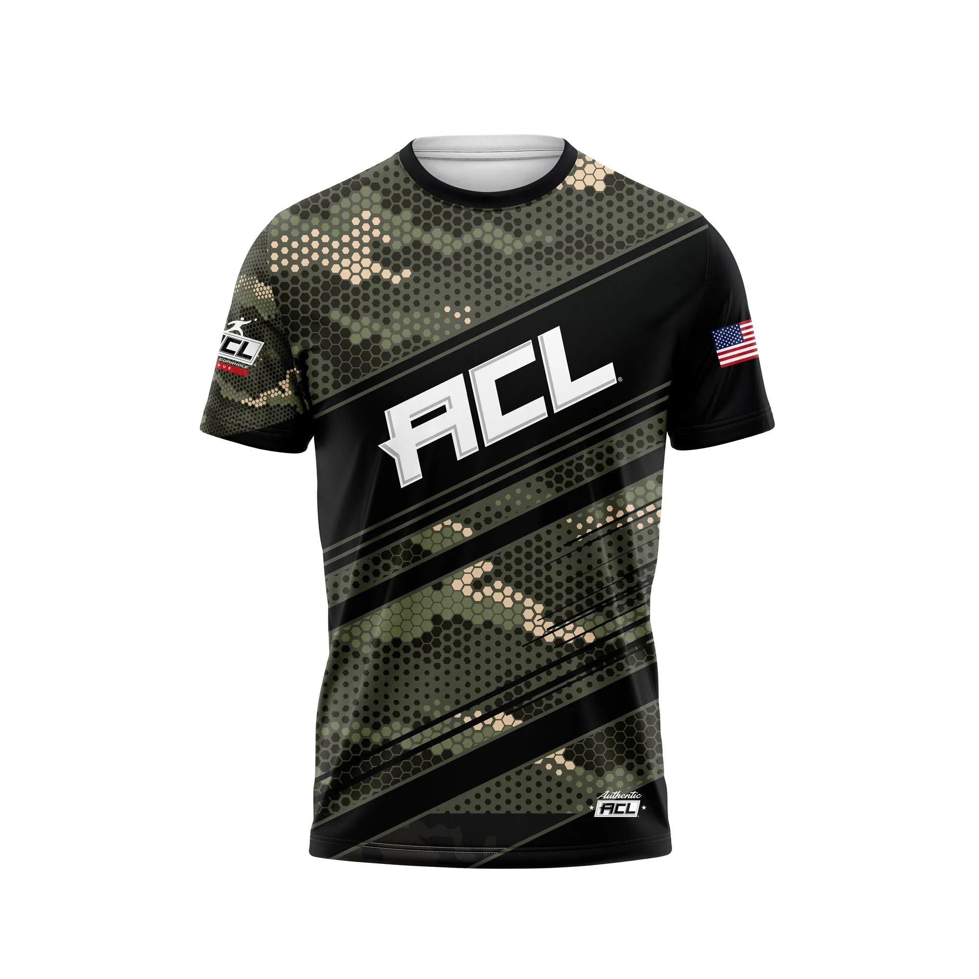 ACL GREEN ANGLE CAMO SHORT SLEEVES JERSEY 2024