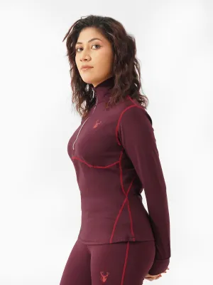 Adventure Top in Maroon