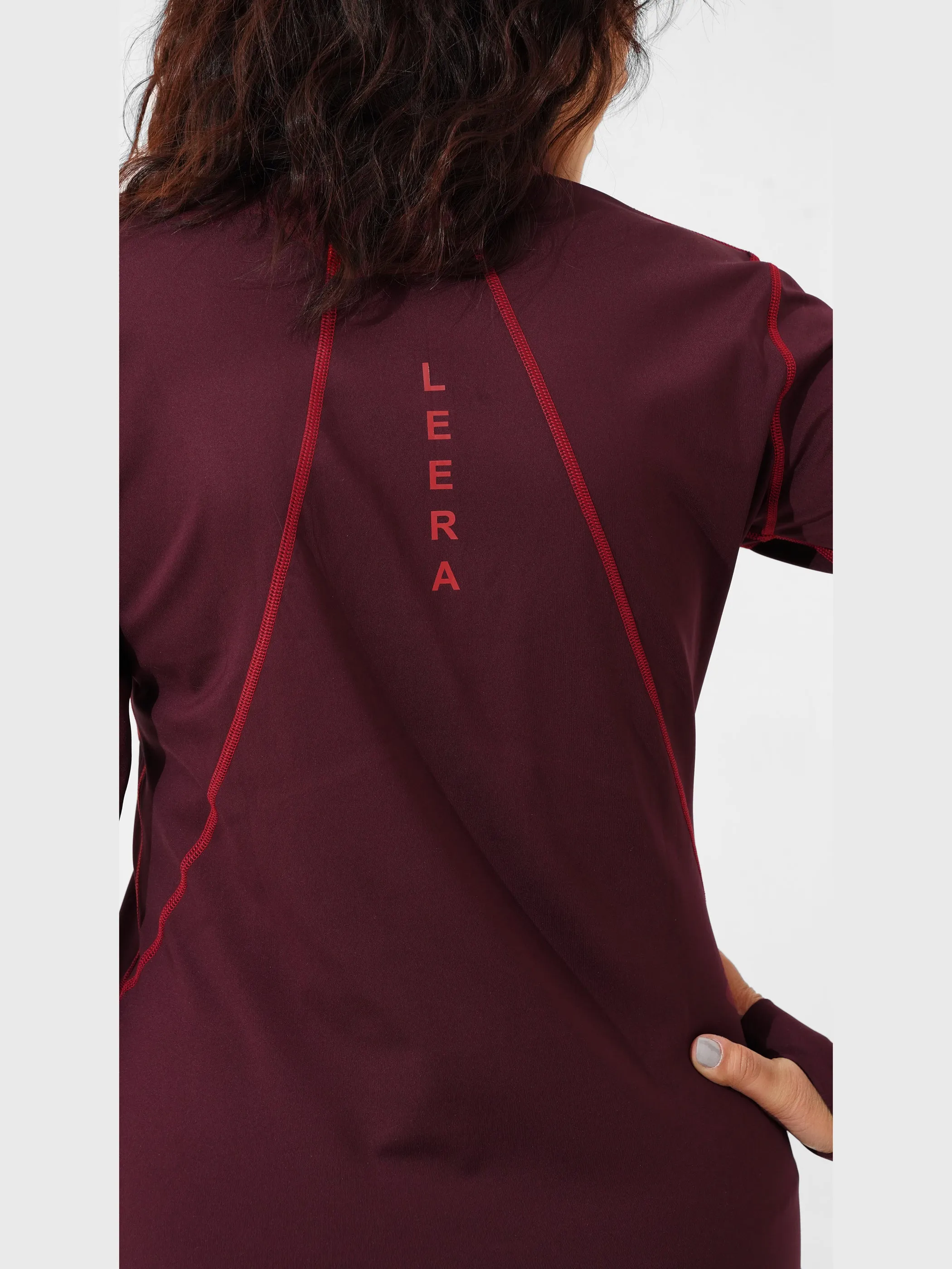 Adventure Top in Maroon