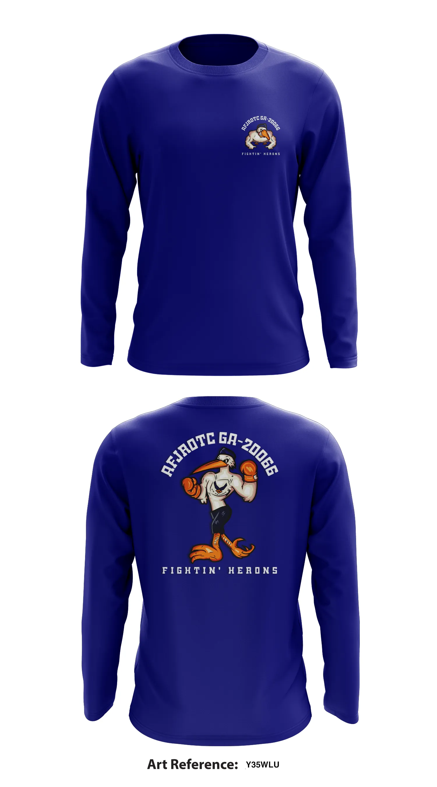 AFJROTC GA-20066 Store 1 Core Men's LS Performance Tee - Y35WLu