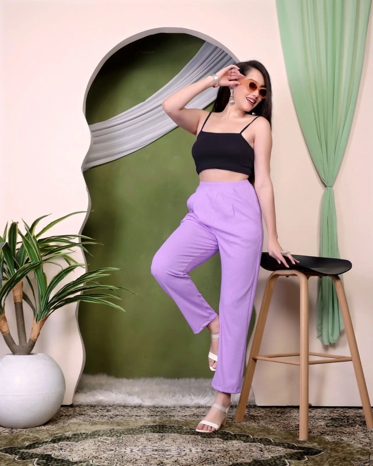 All-Day Comfortable: Women’s Soft Lycra Pants