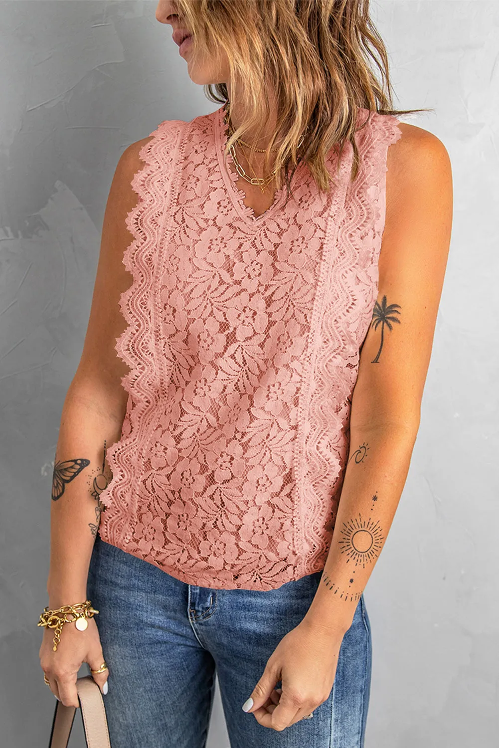Allover Lace Tank From MsDressly