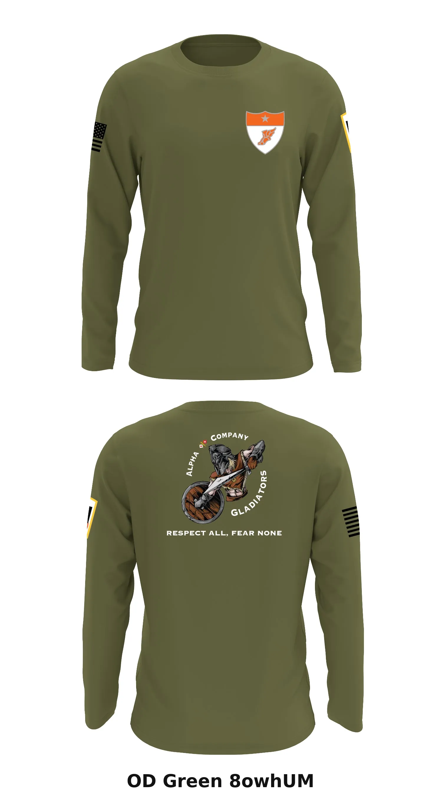 Alpha company 62D ESB Store 1 Core Men's LS Performance Tee - 8owhUM
