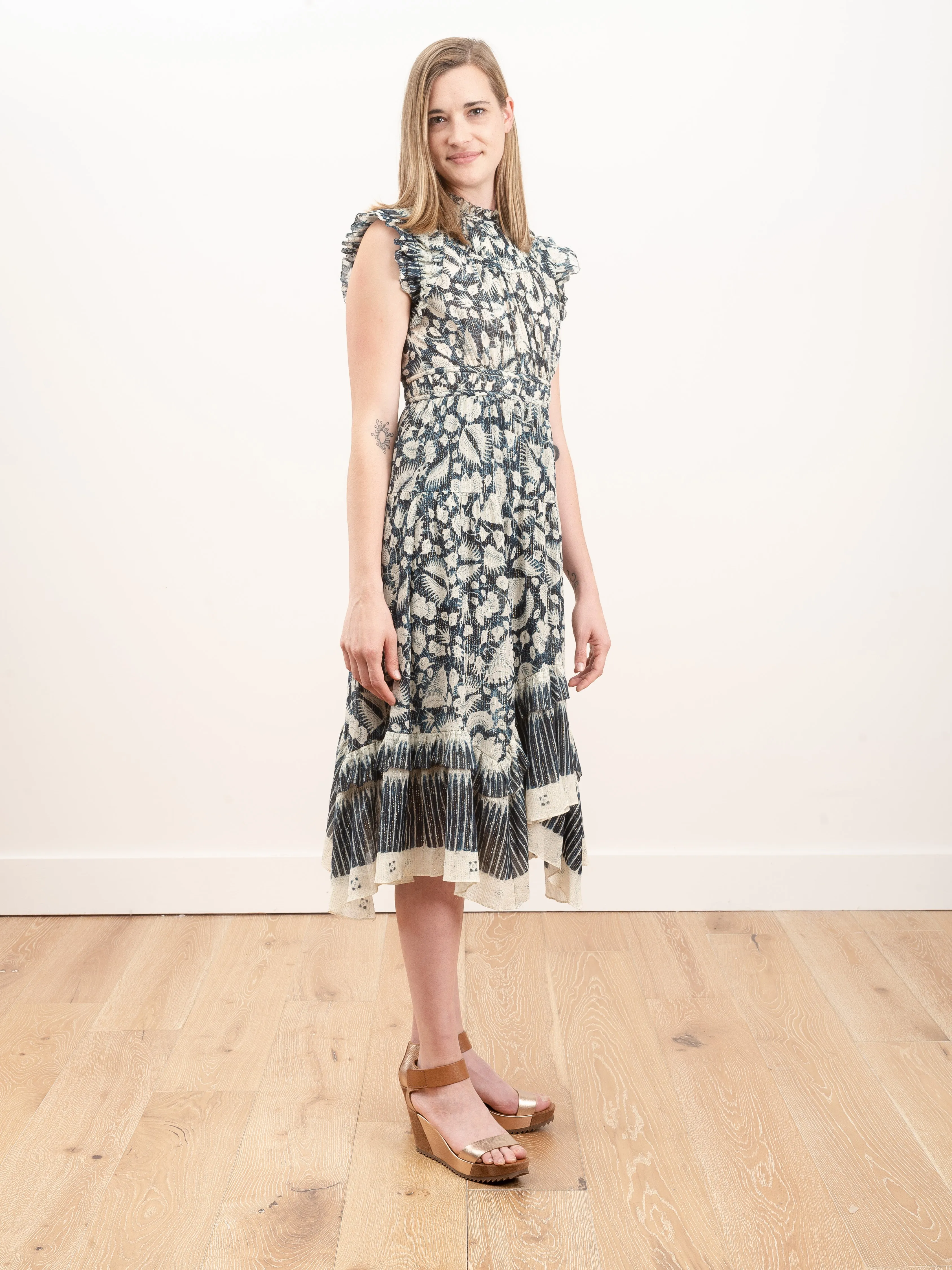 amalia dress - indigo