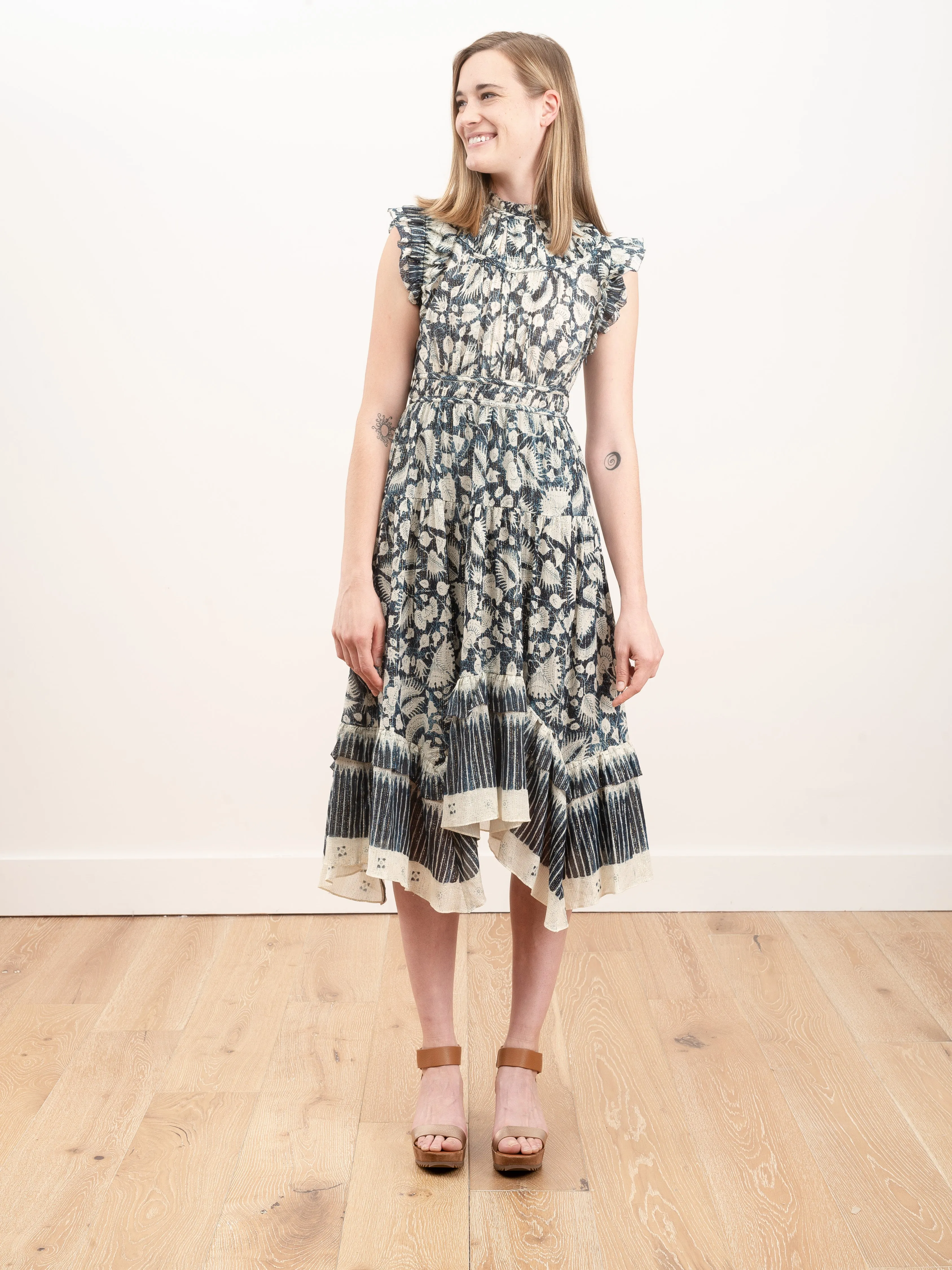 amalia dress - indigo