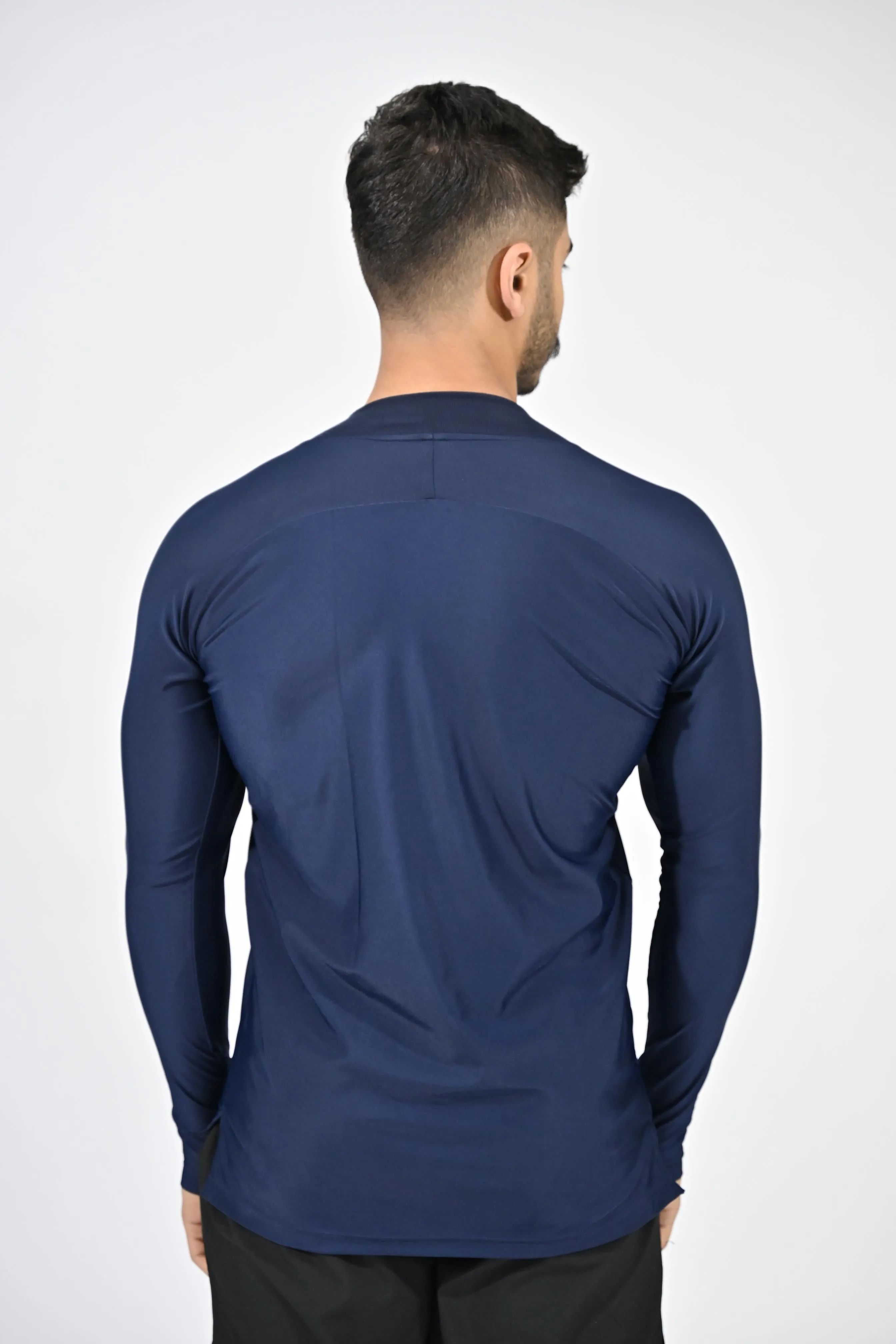 APEX MOCK NECK BLUE