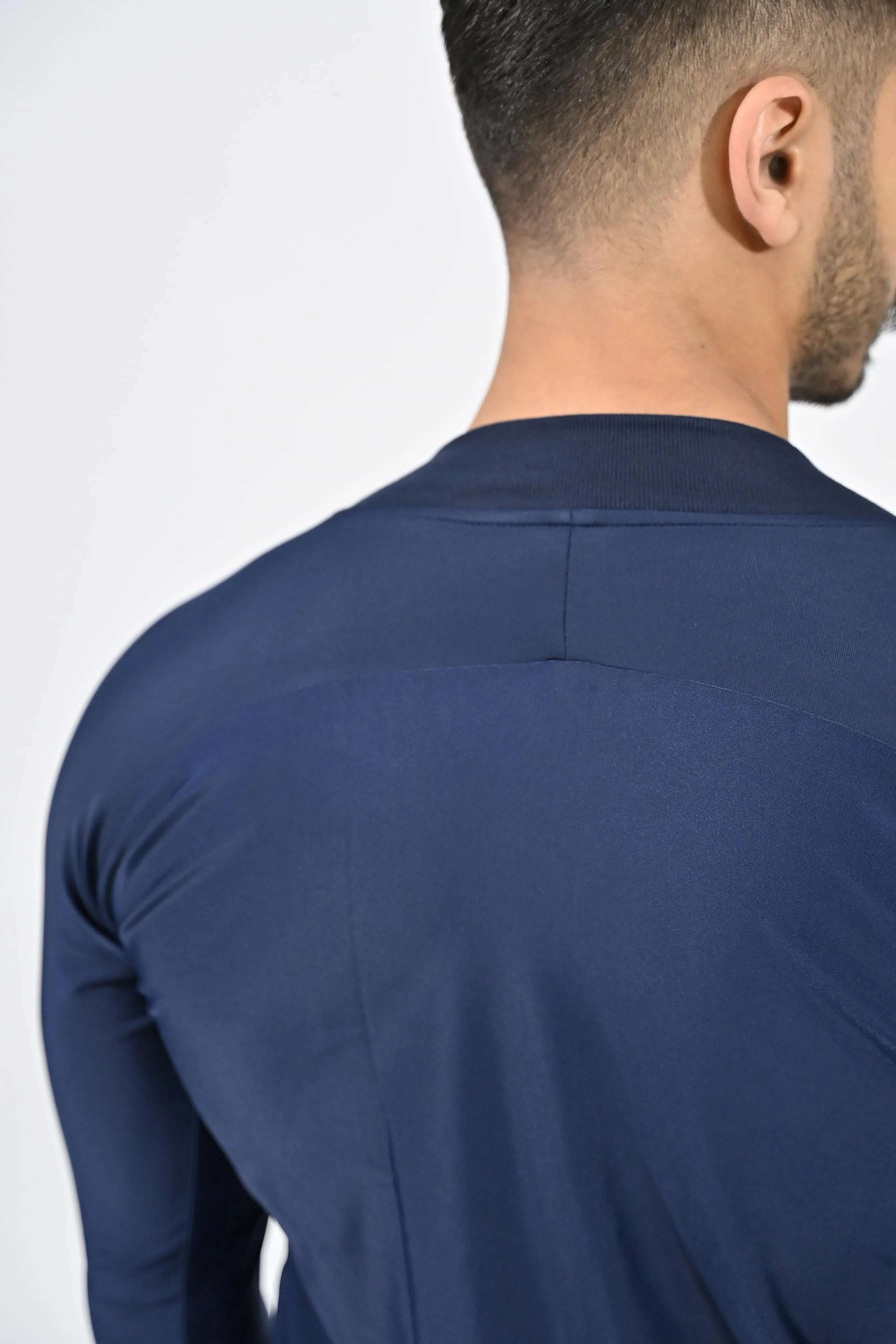 APEX MOCK NECK BLUE