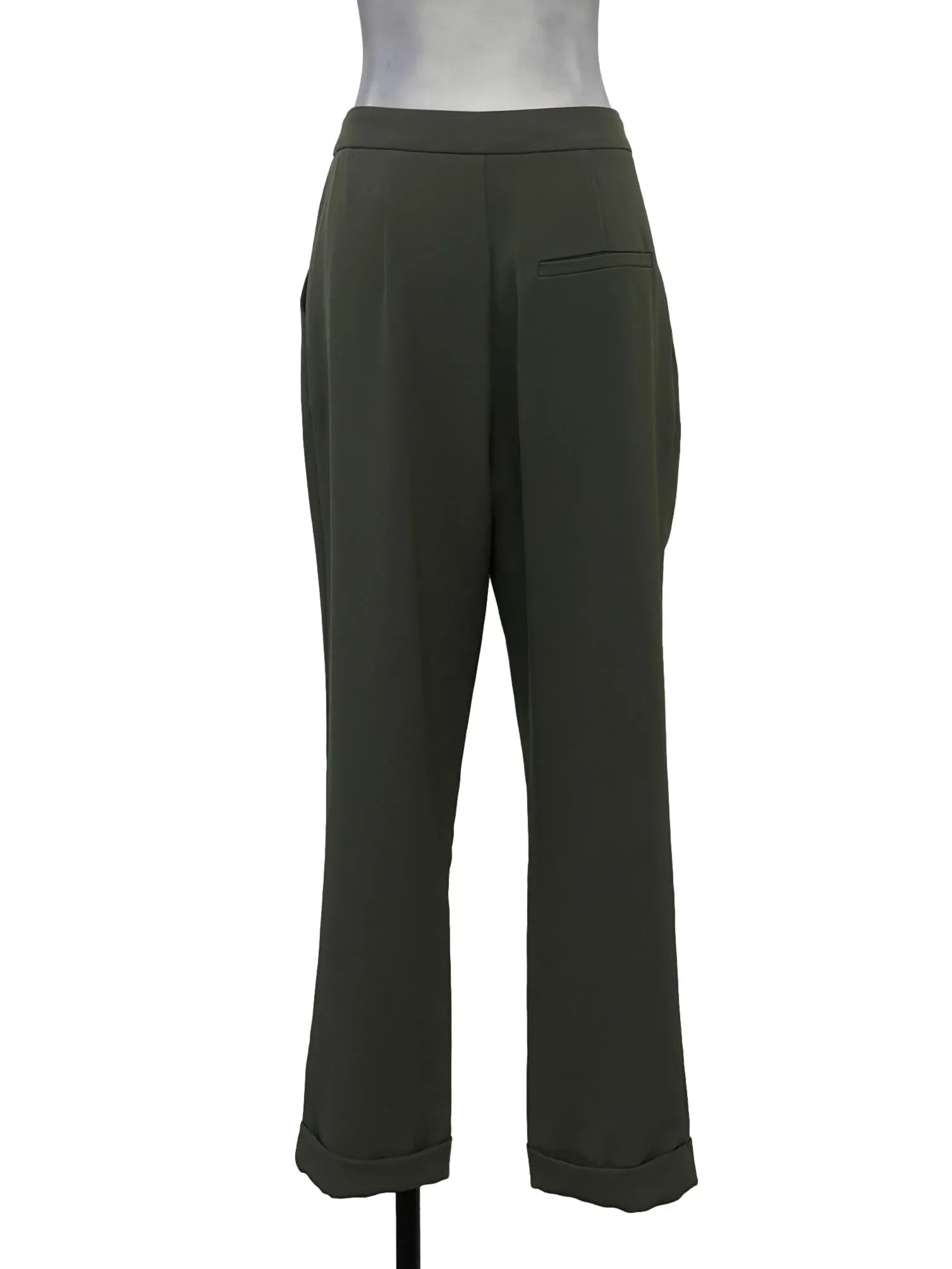 Army Green Cuffed Pants OSN