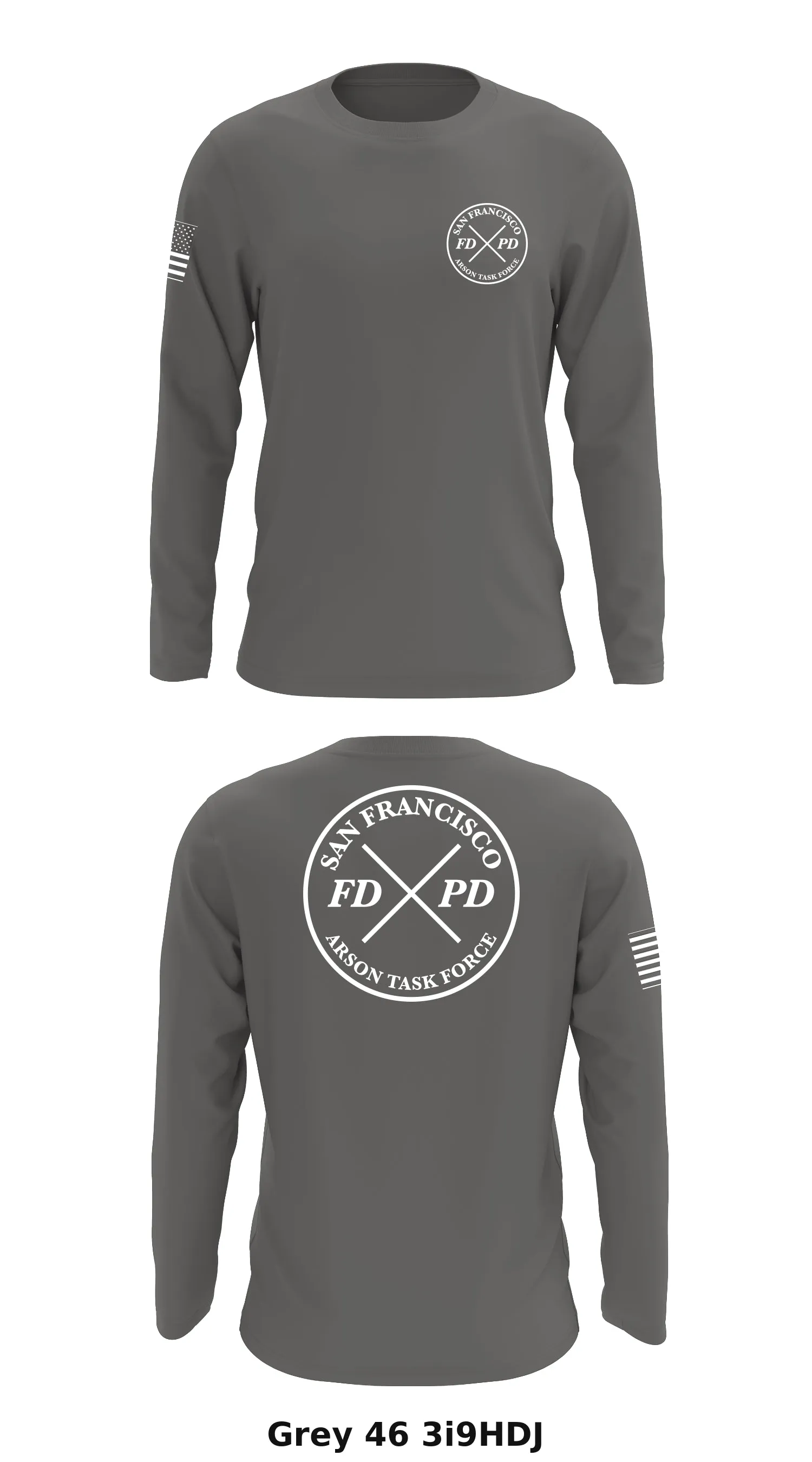 Arson Task Force  Store 1 Core Men's LS Performance Tee - 3i9HDJ