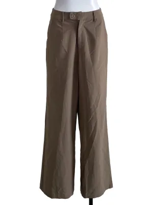 Ash Brown Straight Pants