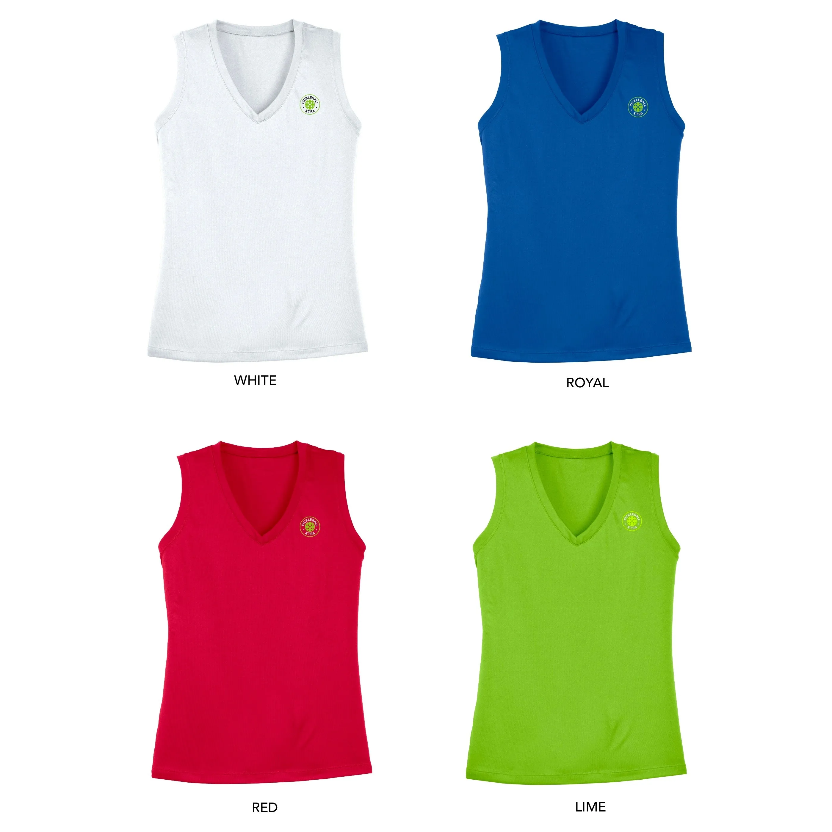 Aspen Pickleball Ladies Performance Sleeveless Tank - Back Logo