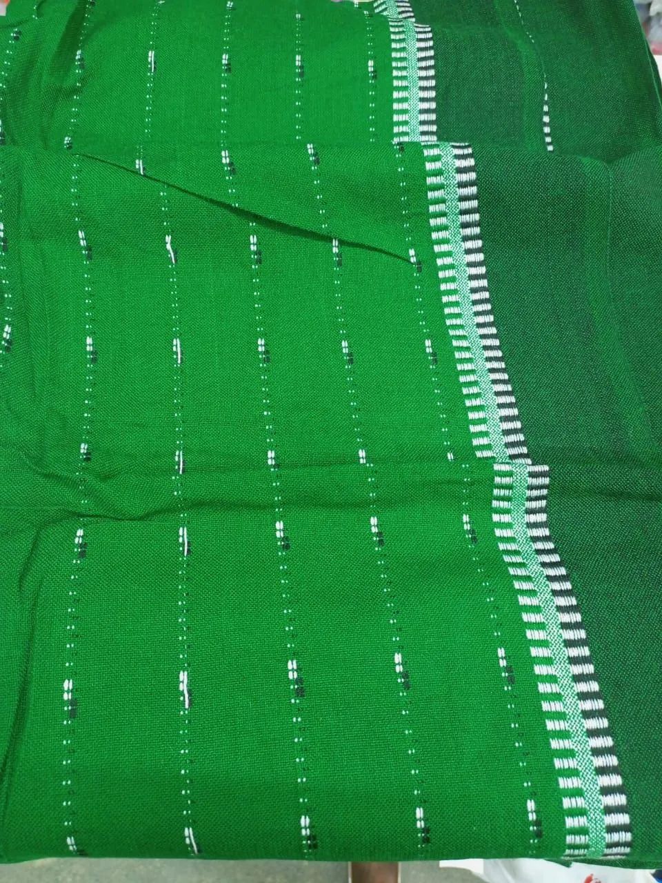 Authentic Maasai Shuka Blanket - Traditional African Tribal Wrap, green Plaid Safari Blanket for Home Décor or Outdoor Adventures