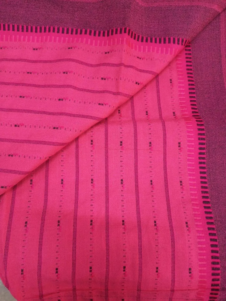 Authentic Maasai Shuka Blanket - Traditional African Tribal Wrap, peach Plaid Safari Blanket for Home Décor or Outdoor Adventures