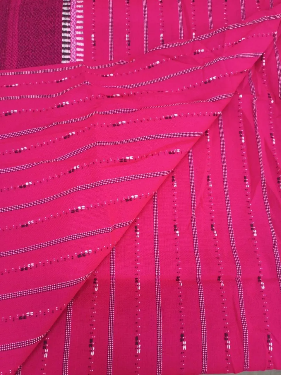 Authentic Maasai Shuka Blanket - Traditional African Tribal Wrap, pink  and white  Safari Blanket for Home Décor or Outdoor Adventures