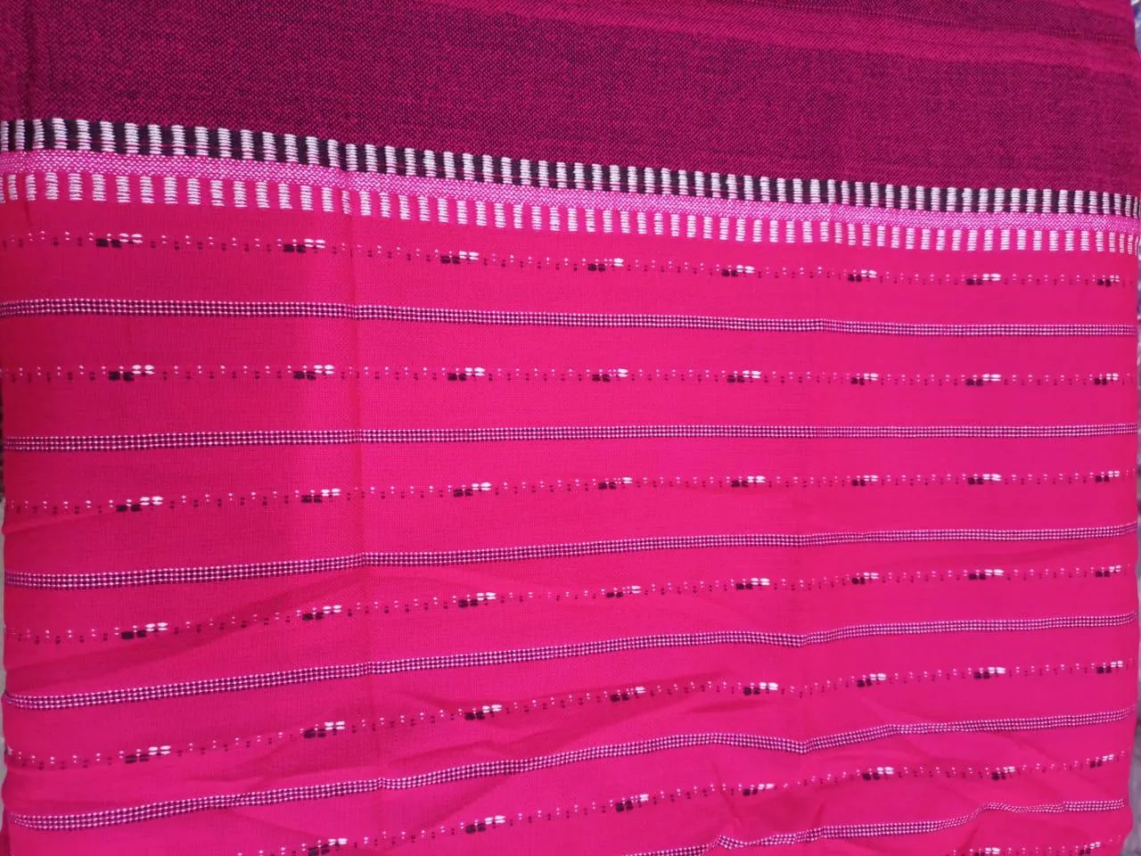 Authentic Maasai Shuka Blanket - Traditional African Tribal Wrap, pink  and white  Safari Blanket for Home Décor or Outdoor Adventures