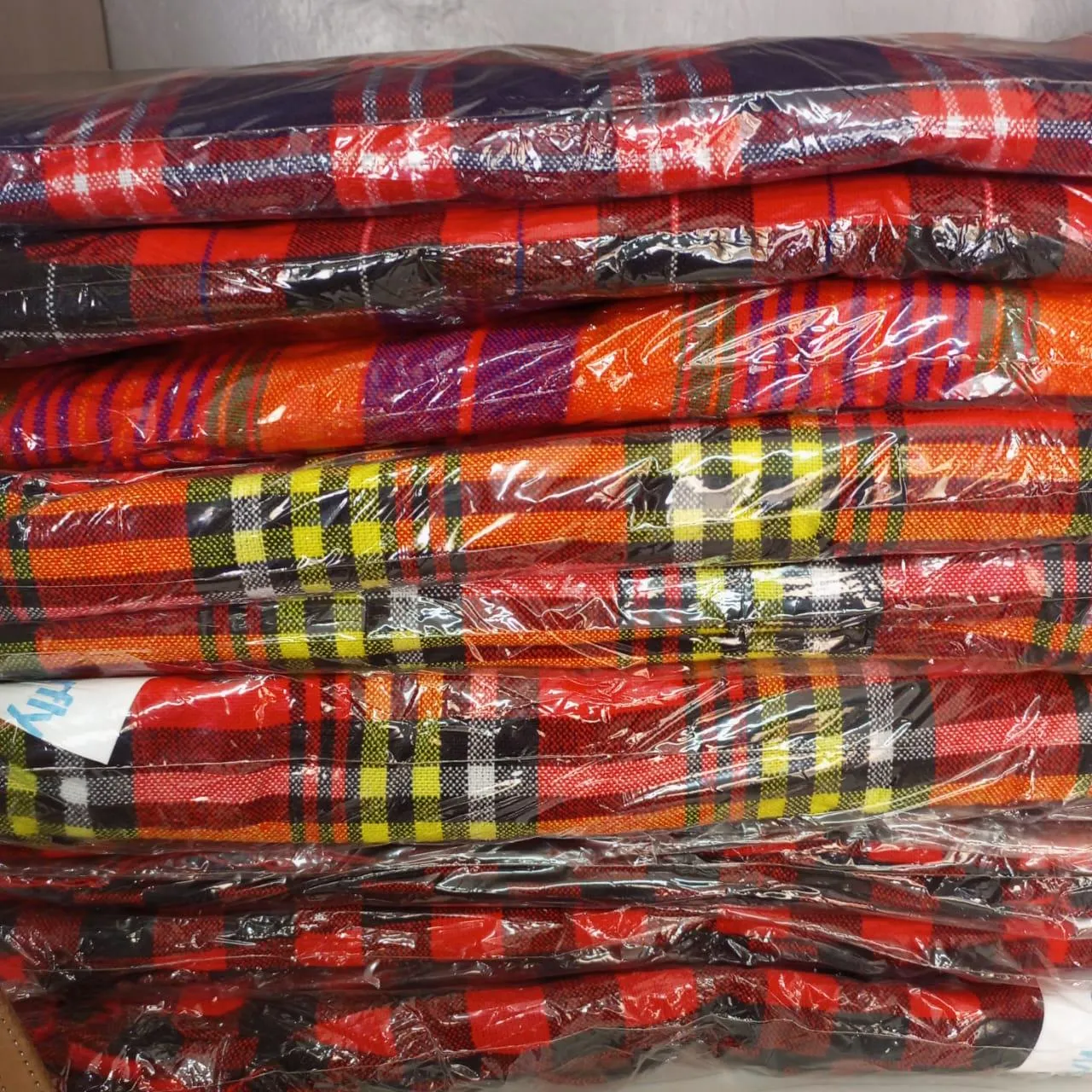 Authentic Maasai Shuka Blanket - Traditional African Tribal Wrap, Red Plaid Safari Blanket for Home Décor or Outdoor Adventures wholesale