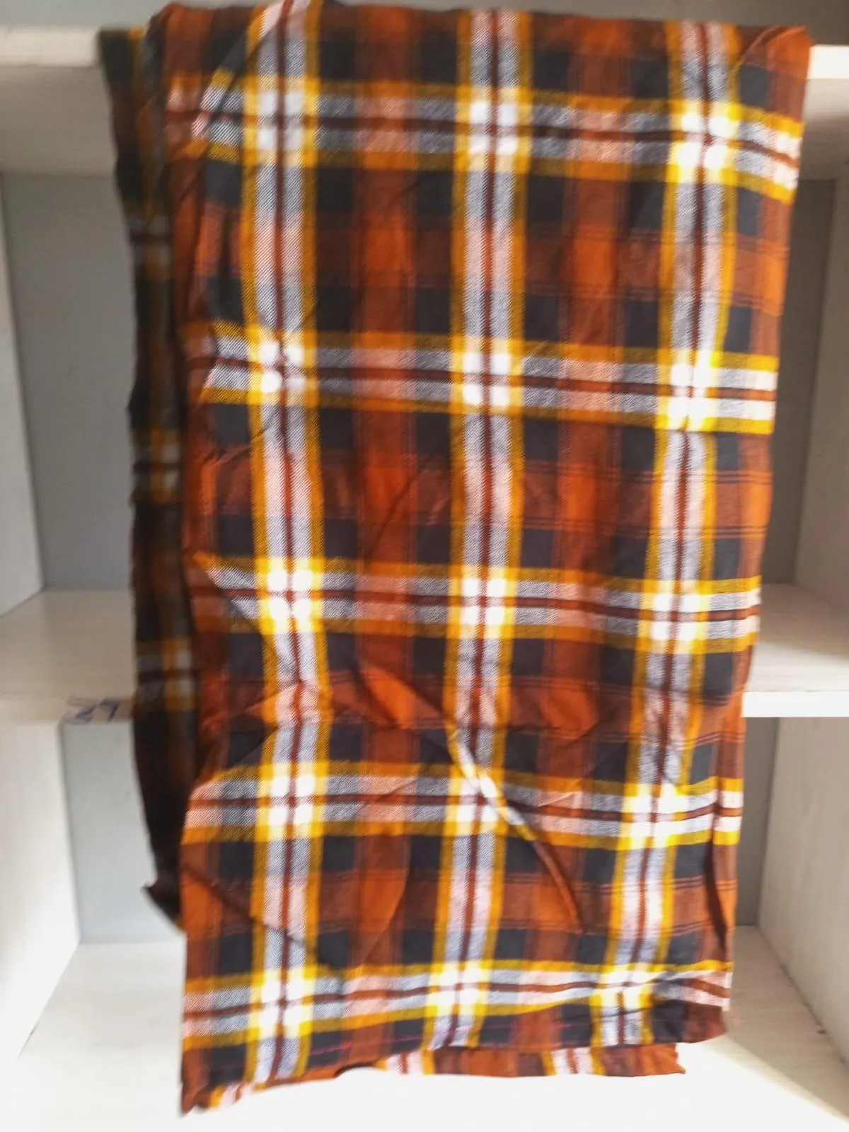 Authentic Maasai Shuka Blanket - Traditional African Tribal Wrap, Red Plaid Safari Blanket for Home Décor or Outdoor Adventures