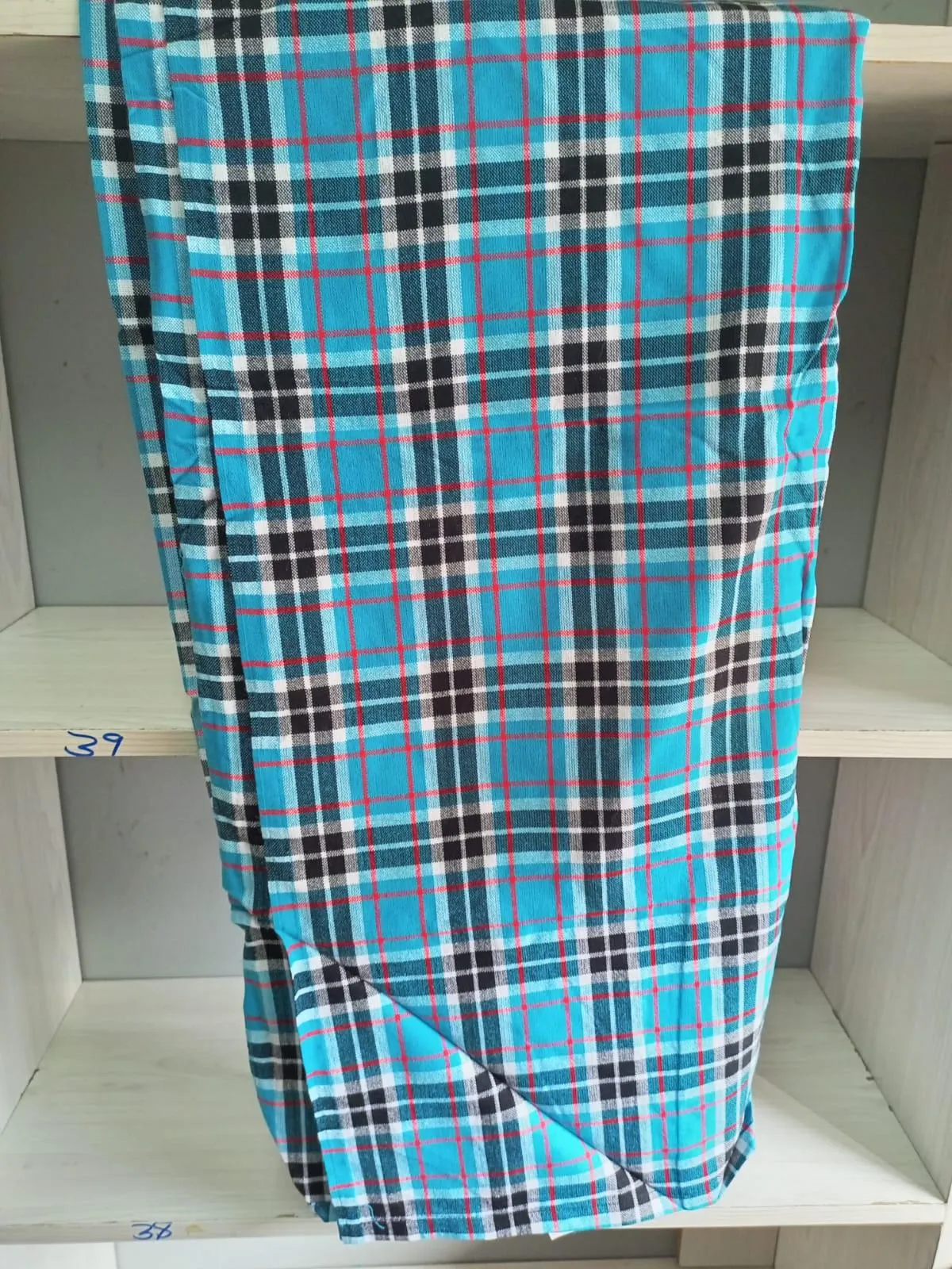 Authentic Maasai Shuka Blanket - Traditional African Tribal Wrap, Red Plaid Safari Blanket for Home Décor or Outdoor Adventures