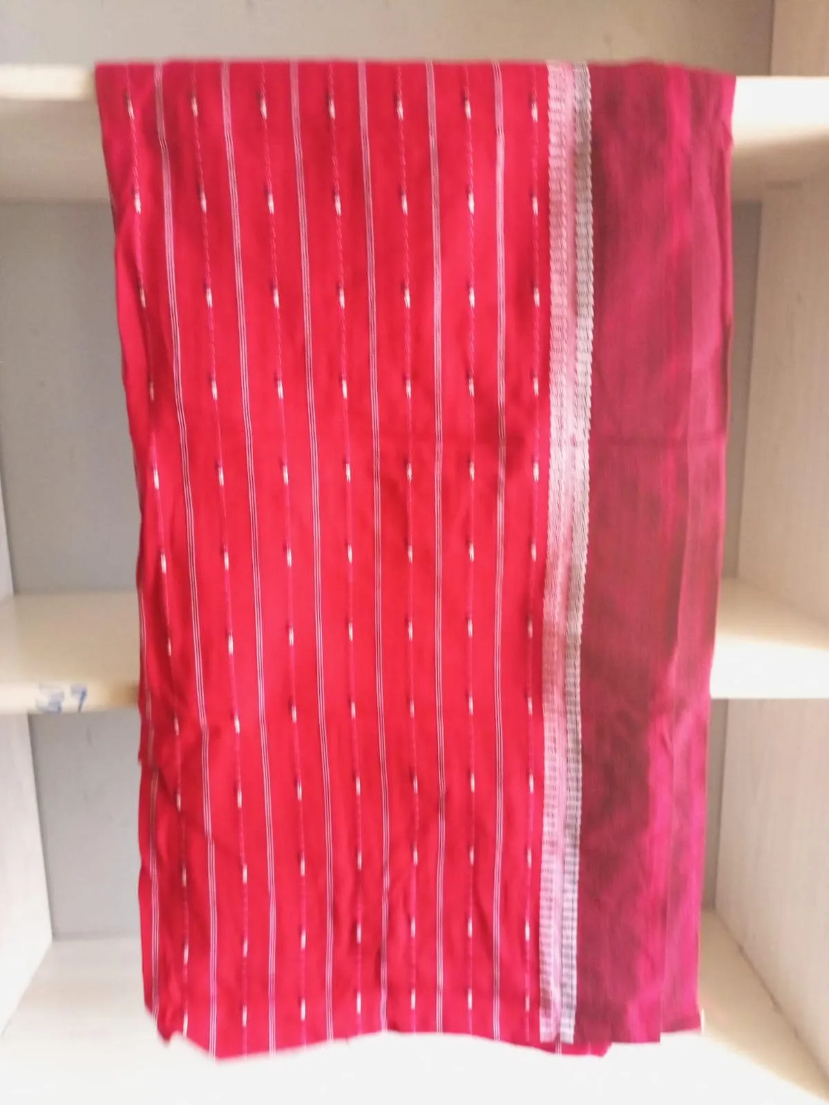 Authentic Maasai Shuka Blanket - Traditional African Tribal Wrap, Red Plaid Safari Blanket for Home Décor or Outdoor Adventures