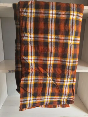 Authentic Maasai Shuka Blanket - Traditional African Tribal Wrap, Red Plaid Safari Blanket for Home Décor or Outdoor Adventures