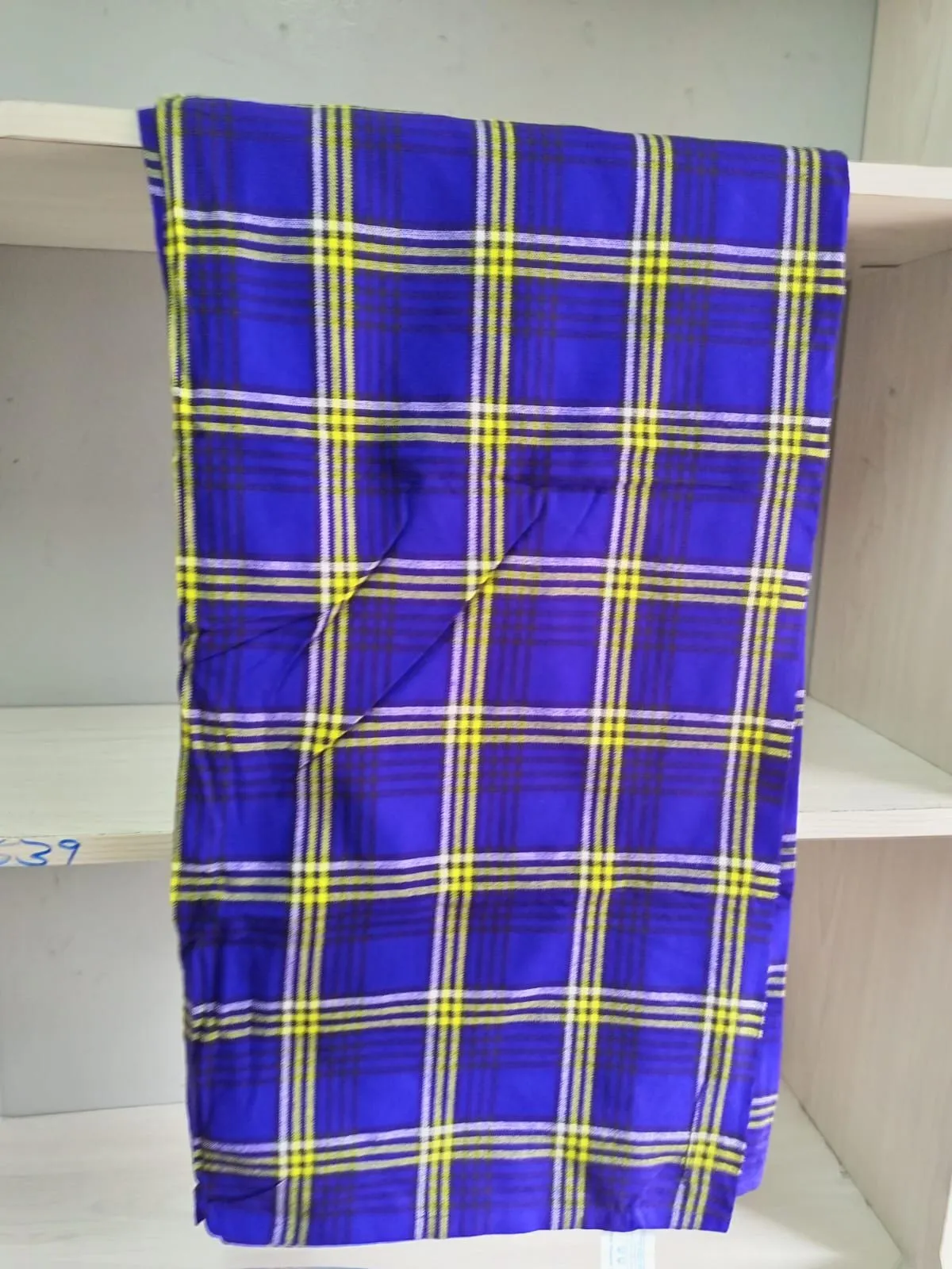 Authentic Maasai Shuka Blanket - Traditional African Tribal Wrap, Red Plaid Safari Blanket for Home Décor or Outdoor Adventures