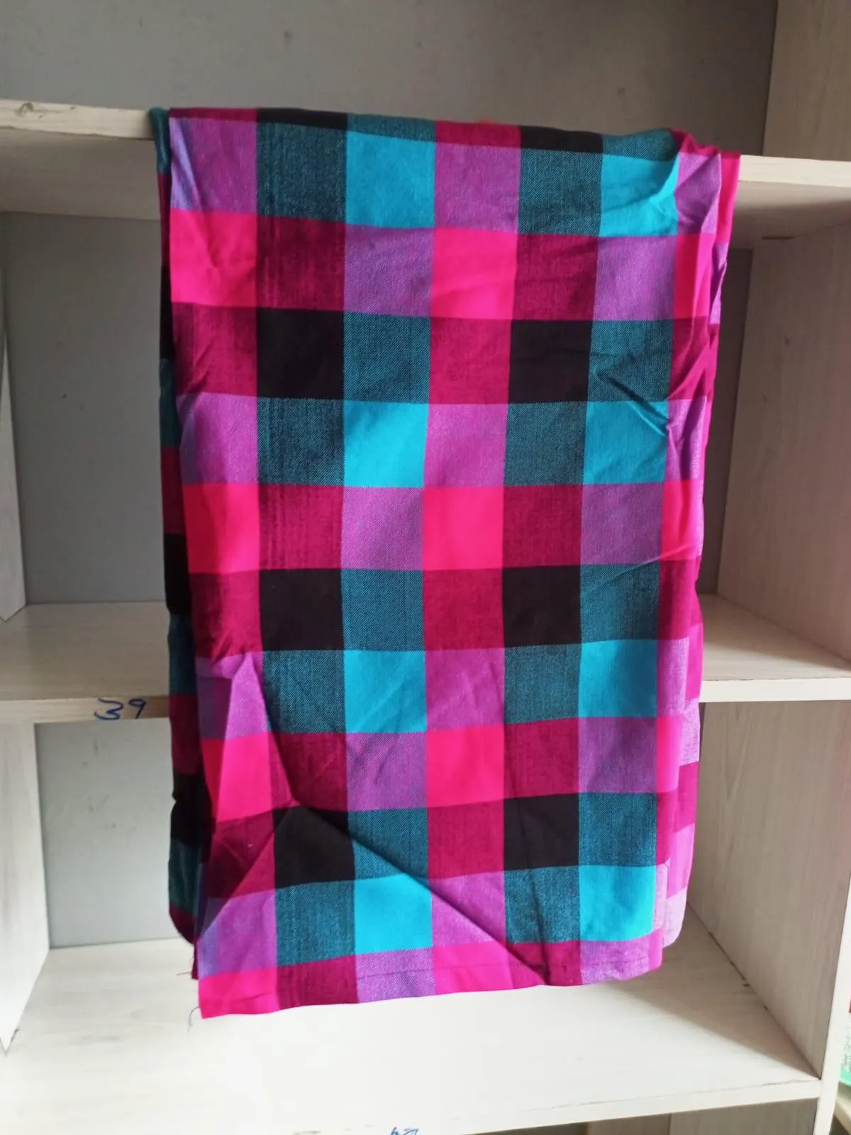 Authentic Maasai Shuka Blanket - Traditional African Tribal Wrap, Red Plaid Safari Blanket for Home Décor or Outdoor Adventures