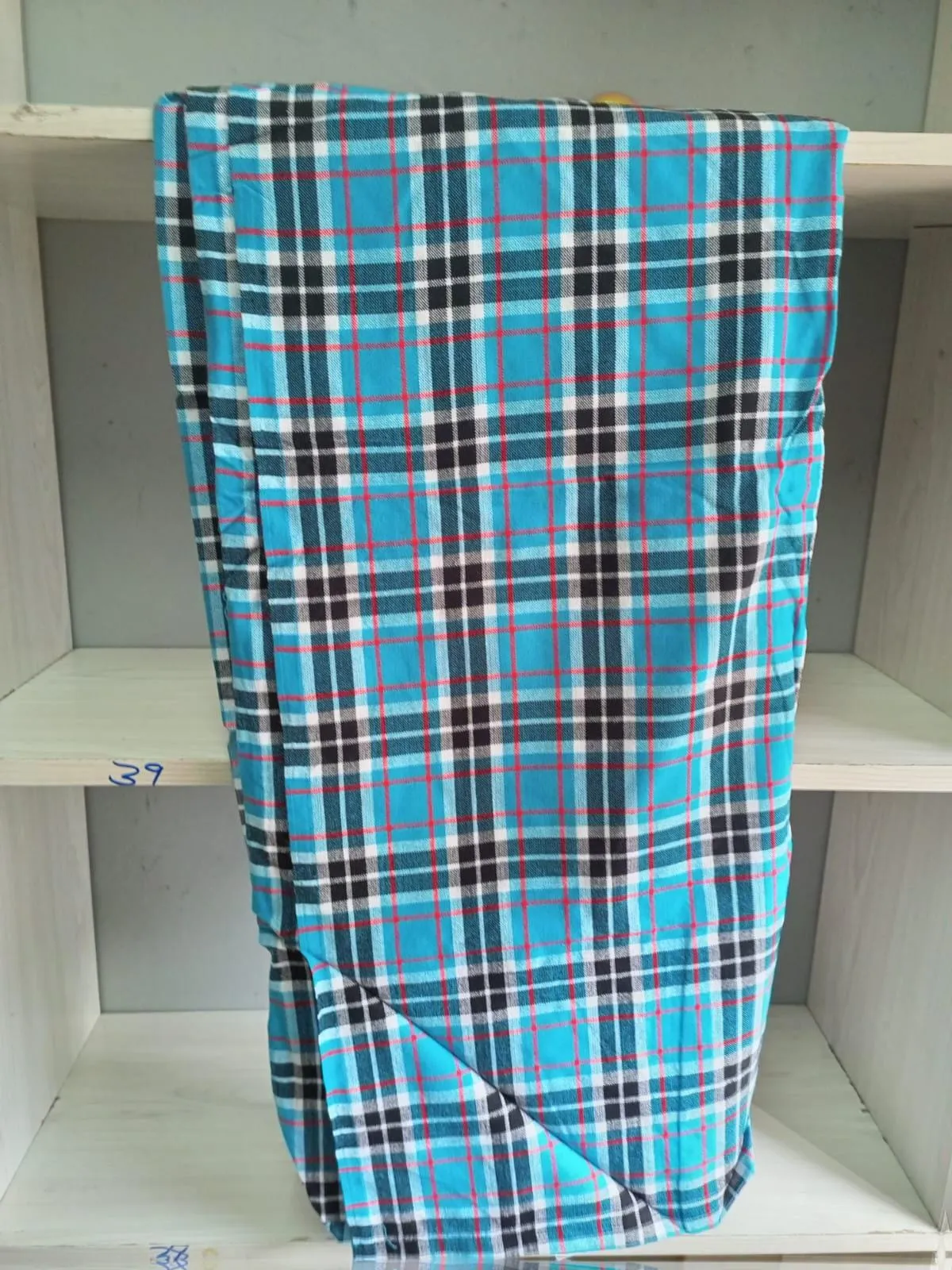 Authentic Maasai Shuka Blanket - Traditional African Tribal Wrap, Red Plaid Safari Blanket for Home Décor or Outdoor Adventures
