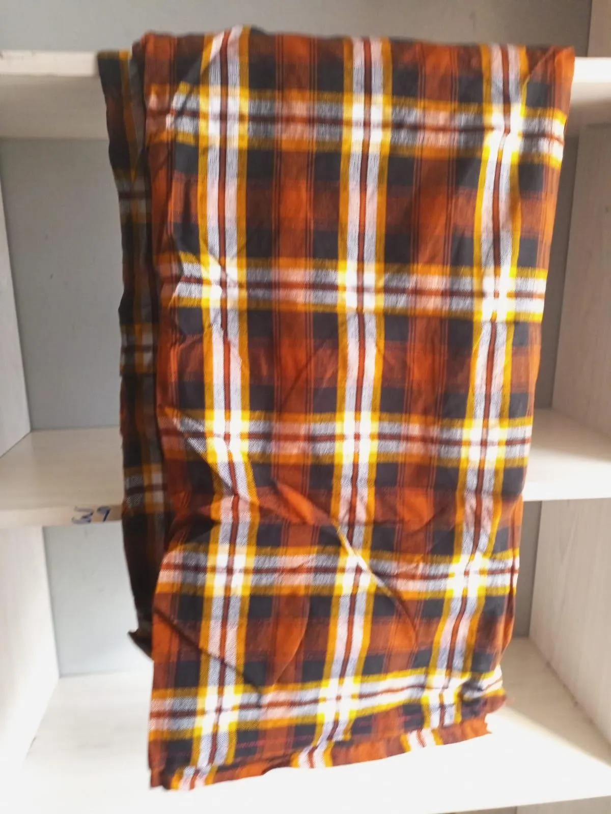 Authentic Maasai Shuka Blanket - Traditional African Tribal Wrap, Red Plaid Safari Blanket for Home Décor or Outdoor Adventures